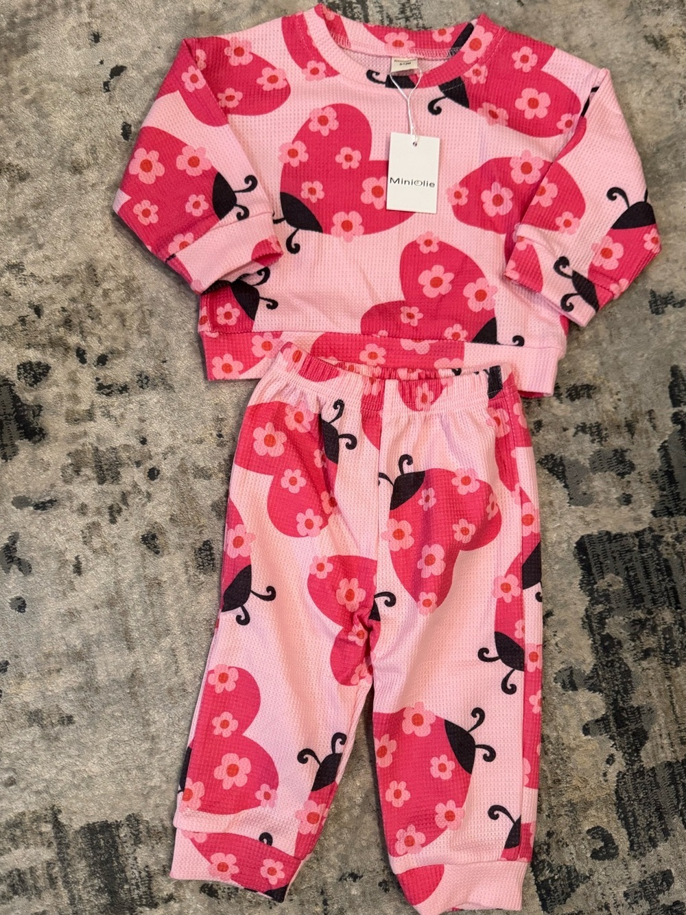Miniolie Ladybug Set & Graphic T-Shirt